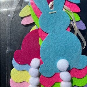 Bunny Garland - Blue, Pink & Multi Color Easter Decor